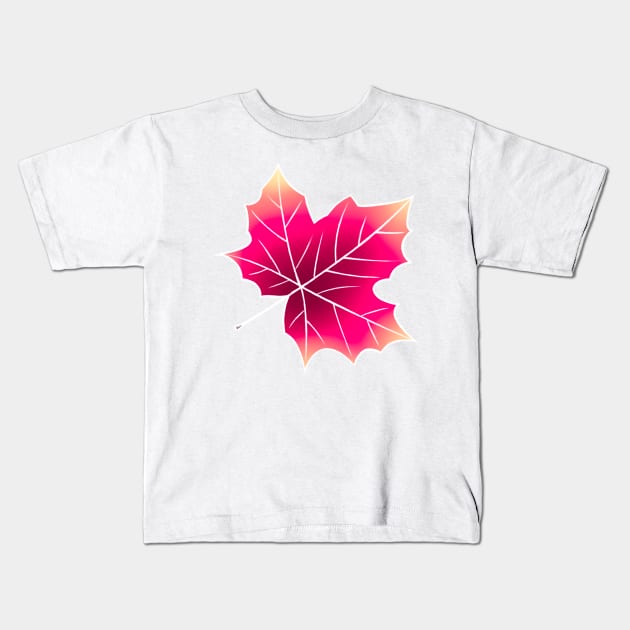 Leaf Kids T-Shirt by Lizzisun